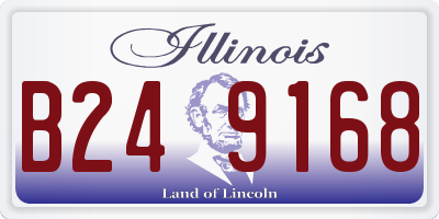 IL license plate B249168