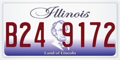IL license plate B249172