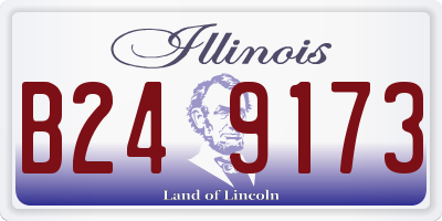 IL license plate B249173