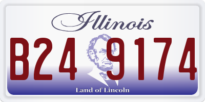 IL license plate B249174