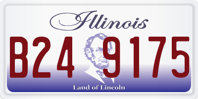 IL license plate B249175
