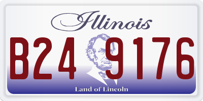 IL license plate B249176