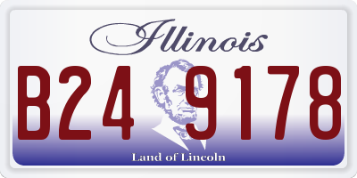IL license plate B249178