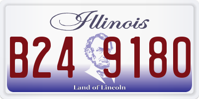 IL license plate B249180