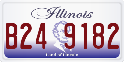 IL license plate B249182