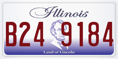 IL license plate B249184
