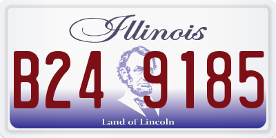 IL license plate B249185