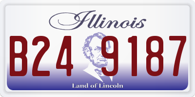 IL license plate B249187