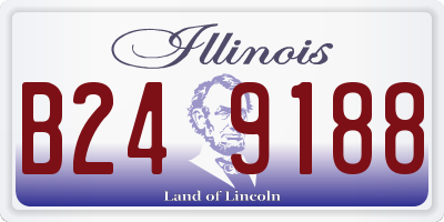 IL license plate B249188