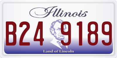 IL license plate B249189