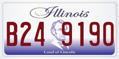 IL license plate B249190