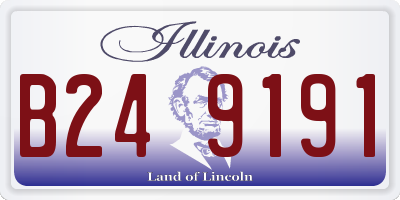 IL license plate B249191