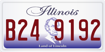 IL license plate B249192