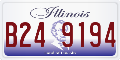 IL license plate B249194