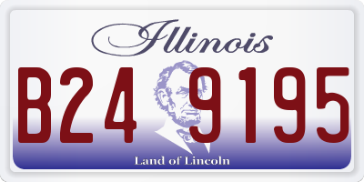 IL license plate B249195