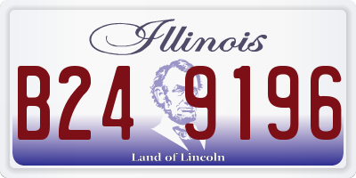 IL license plate B249196