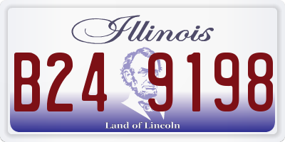 IL license plate B249198