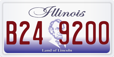 IL license plate B249200