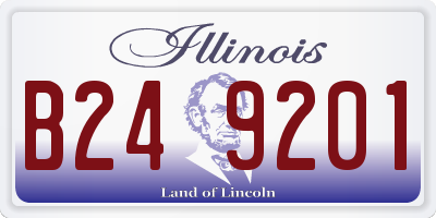 IL license plate B249201