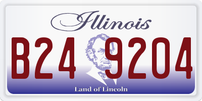 IL license plate B249204
