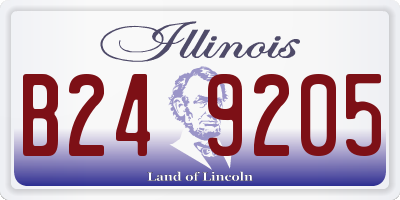 IL license plate B249205