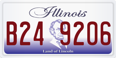 IL license plate B249206