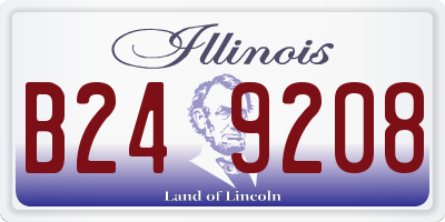 IL license plate B249208