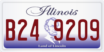 IL license plate B249209
