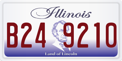 IL license plate B249210