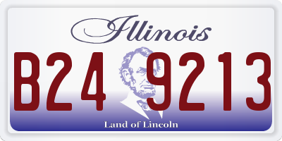 IL license plate B249213