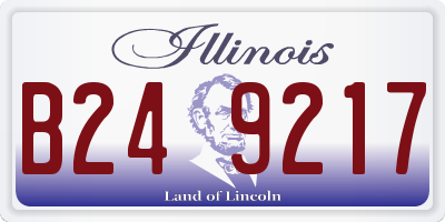IL license plate B249217