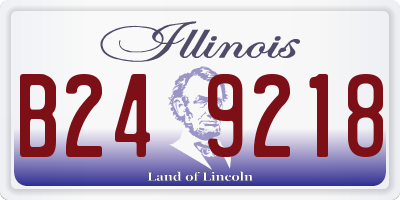 IL license plate B249218