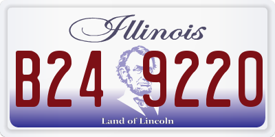 IL license plate B249220