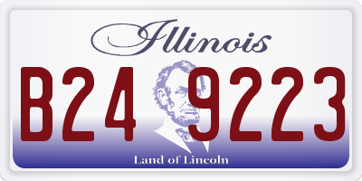 IL license plate B249223