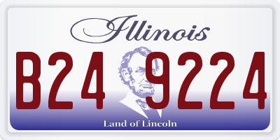 IL license plate B249224