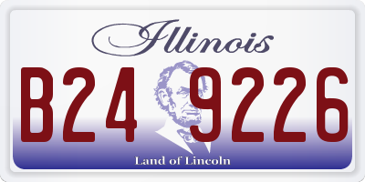 IL license plate B249226
