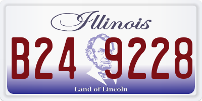 IL license plate B249228