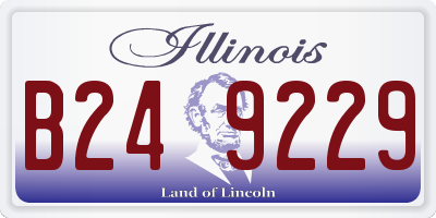 IL license plate B249229
