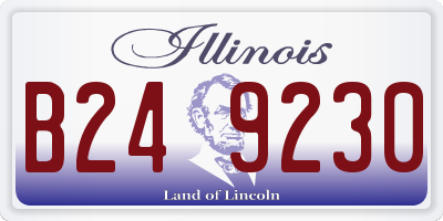 IL license plate B249230