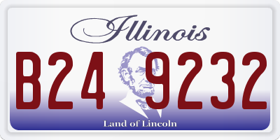 IL license plate B249232