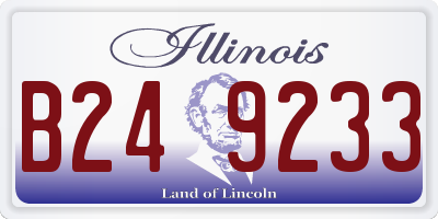 IL license plate B249233