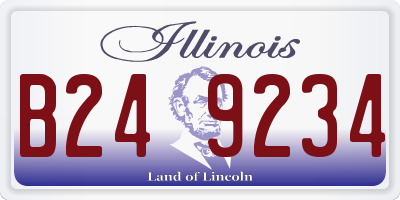 IL license plate B249234