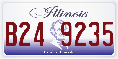 IL license plate B249235