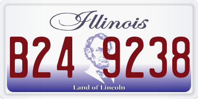 IL license plate B249238