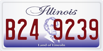 IL license plate B249239