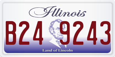 IL license plate B249243