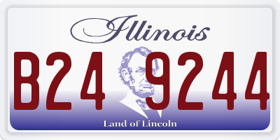 IL license plate B249244