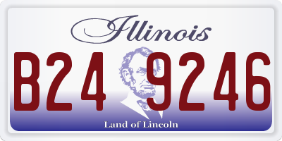 IL license plate B249246