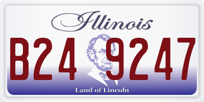 IL license plate B249247