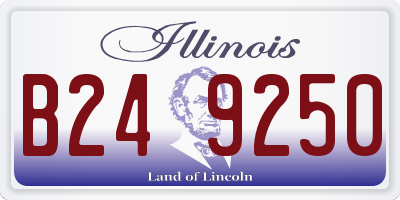 IL license plate B249250